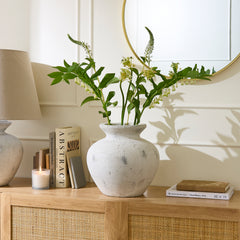 Chania Ceramic Table Lamp - Antique White