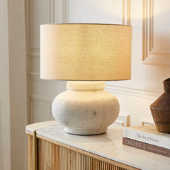 Darcy Squat Lamp Light On