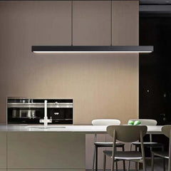 Thala Modern Linear Metal LED Pendant Light Black/Brown - Neutralighting