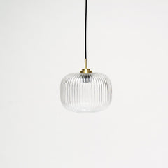 Elland 25cm Single Glass Pendant Light - Gold