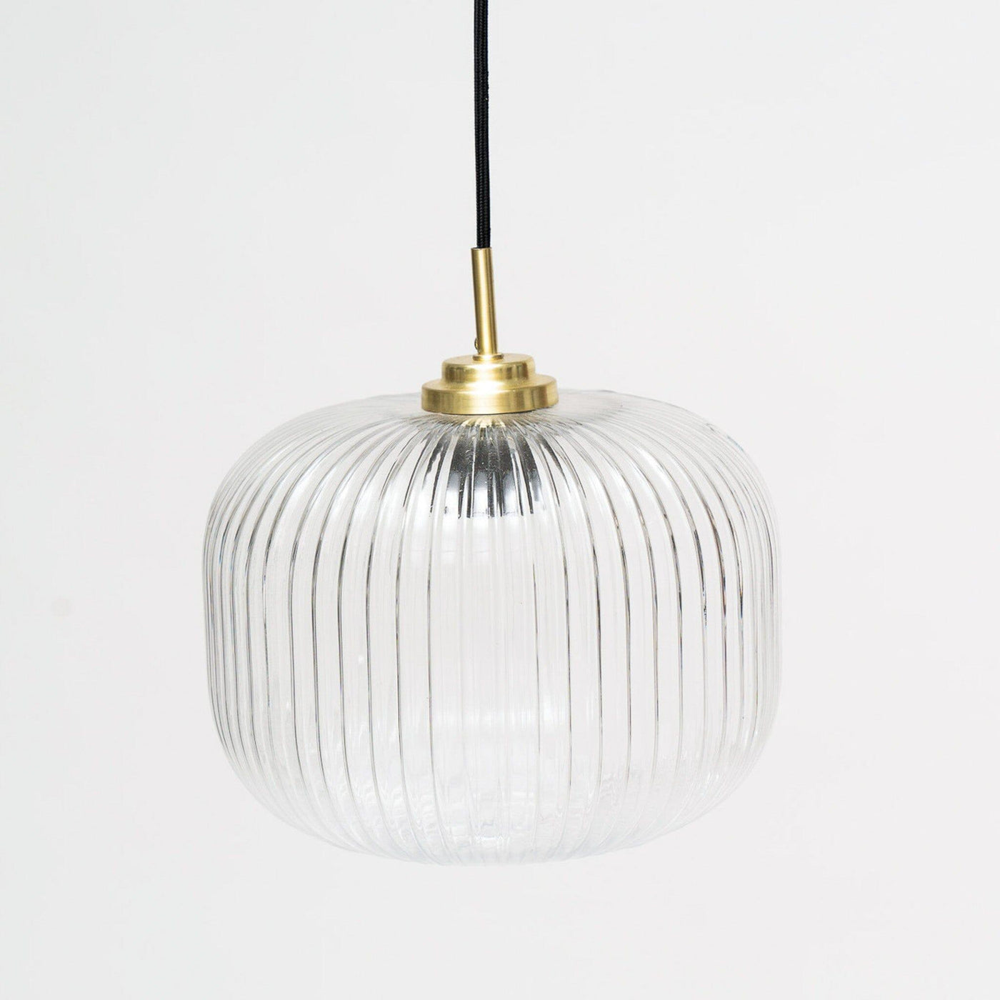 Elland 25cm Single Glass Pendant Light - Gold