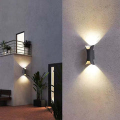 Noxel Curved Outdoor Wall Mounted Led Lamp - Neutralighting