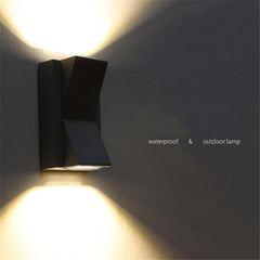 Vexto Modern Black Metal LED Outdoor Wall Lamp - Neutralighting