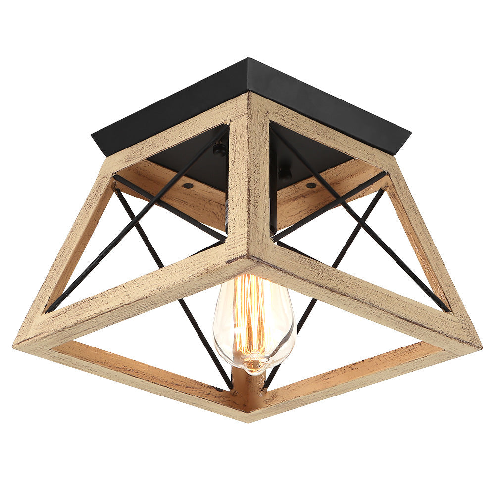 Farmhouse Square Flush Mount Ceiling Light