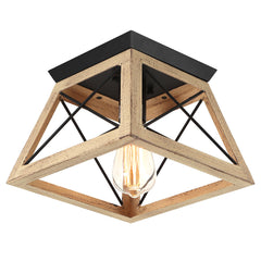 Farmhouse Square Flush Mount Ceiling Light