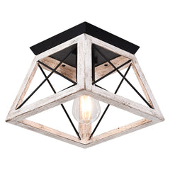 Farmhouse Square Flush Mount Ceiling Light