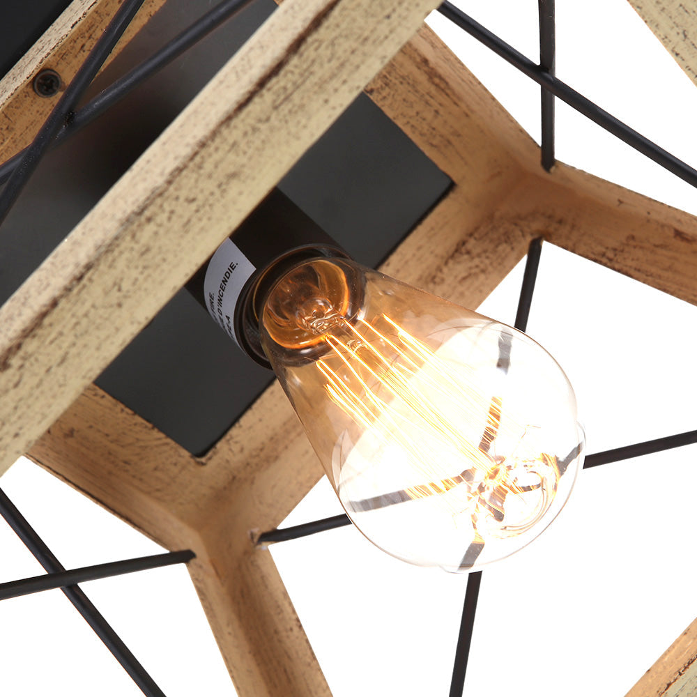 Farmhouse Square Flush Mount Ceiling Light