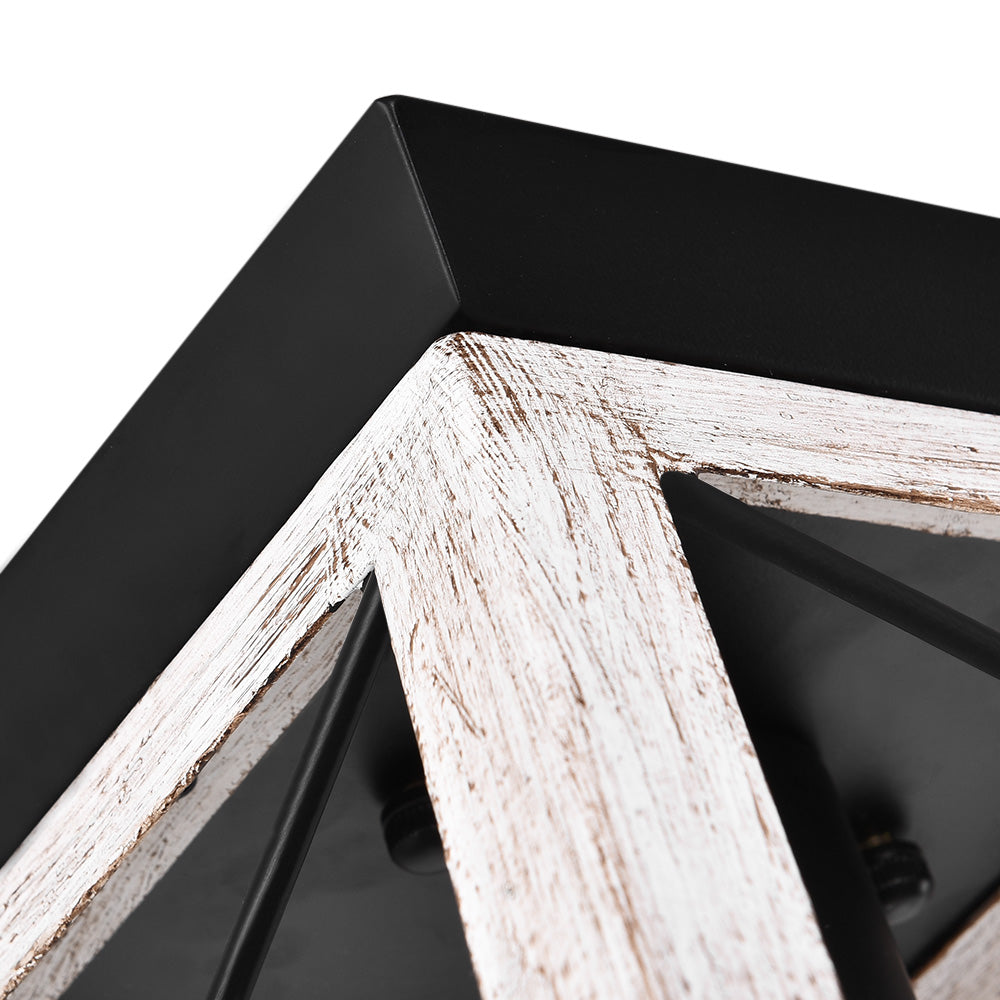 Farmhouse Square Flush Mount Ceiling Light