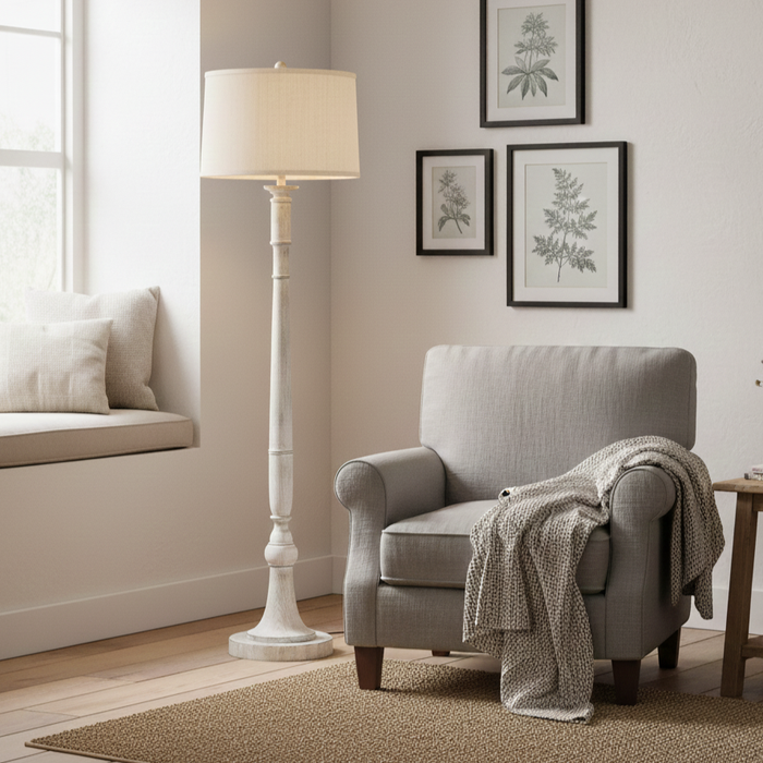 Stella Floor Lamp Lifestyle Shot in Living Room