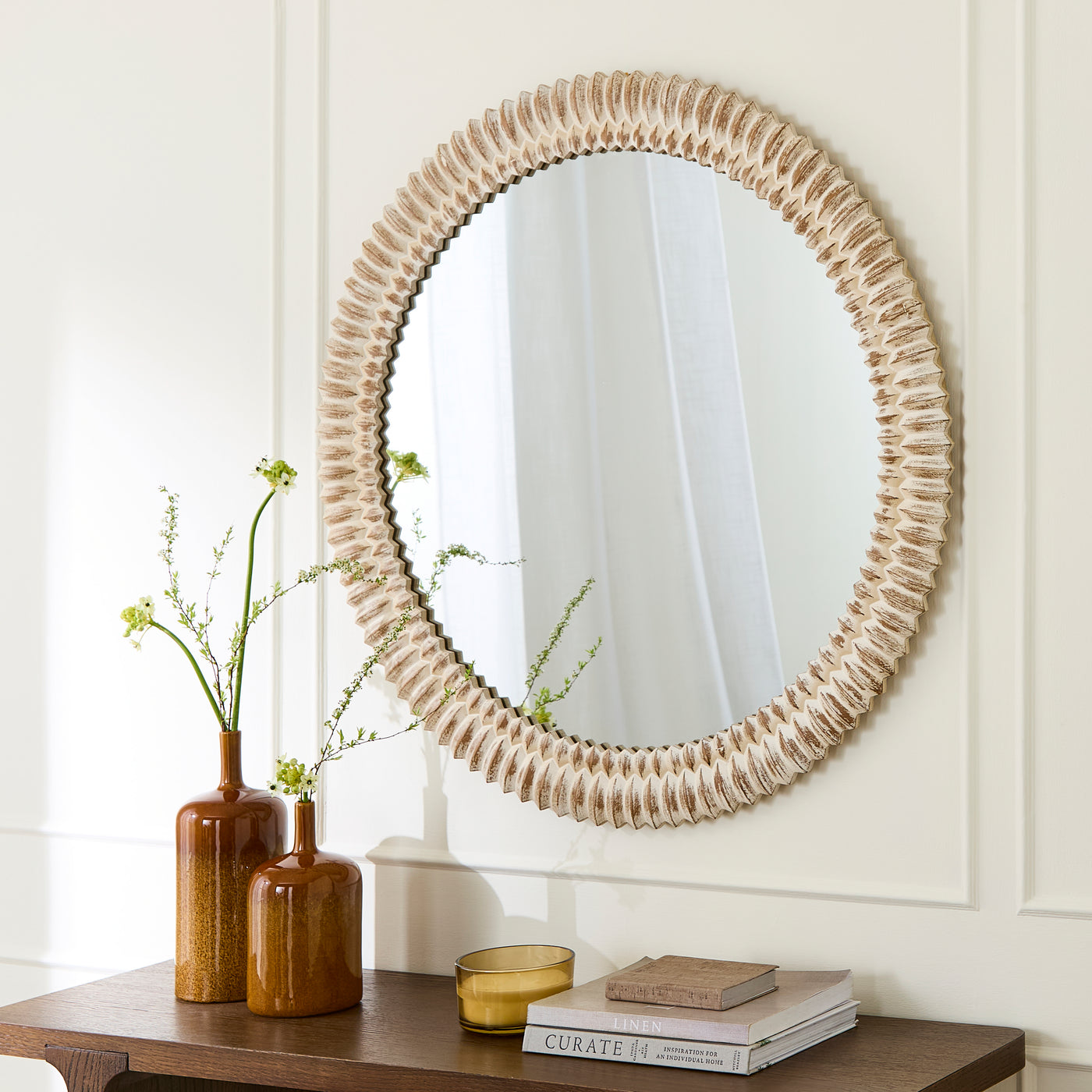 Catania Textured Table Lamp - Natural