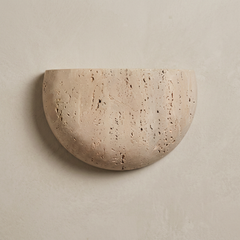 The Crescent | Travertine Wall Light