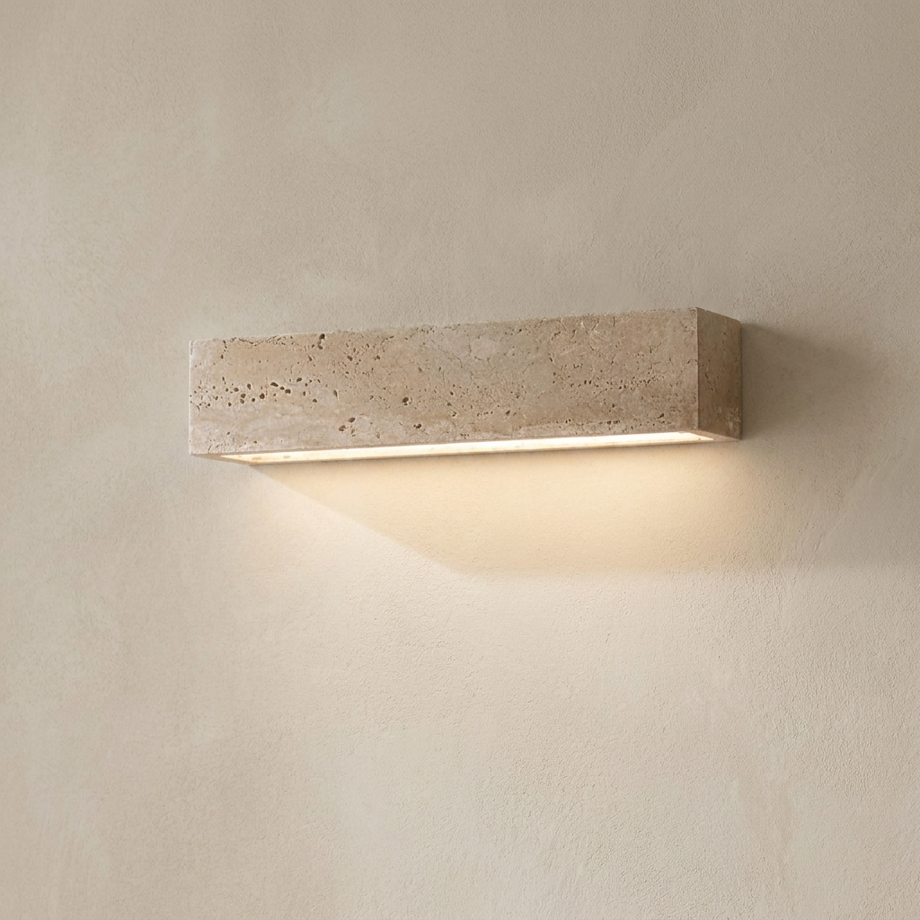 The Monolith | Travertine Wall Light