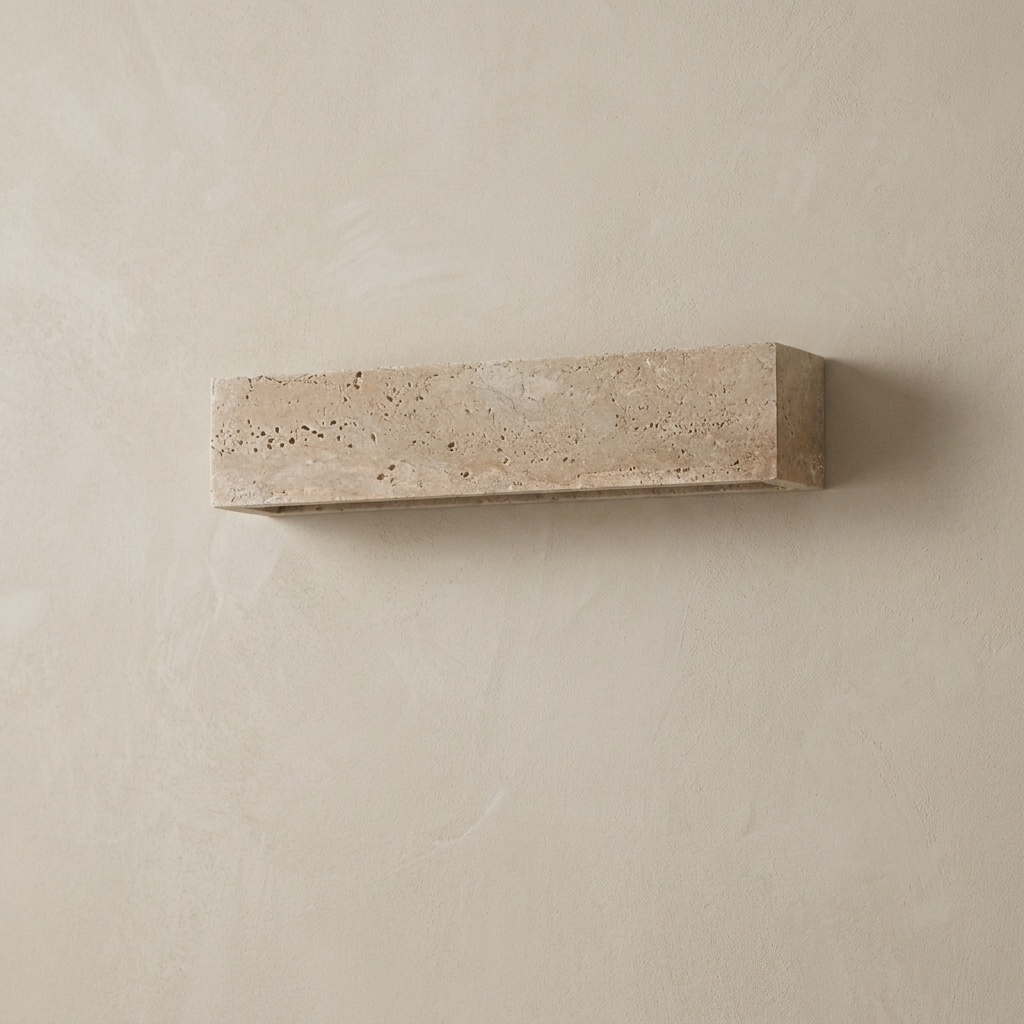 The Monolith | Travertine Wall Light