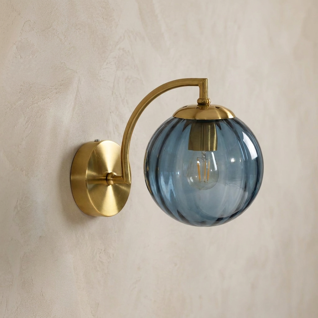 The Bloom | Ribbed Glass Wall Sconce