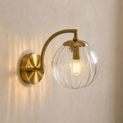 The Bloom | Ribbed Glass Wall Sconce