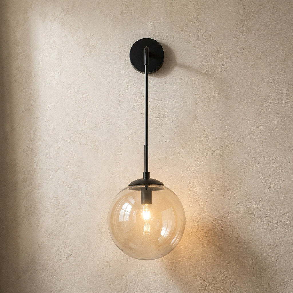 The Lantern | Amber Glass Sconce