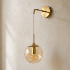 The Lantern | Amber Glass Sconce