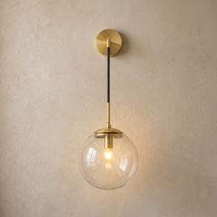 The Lantern | Amber Glass Sconce