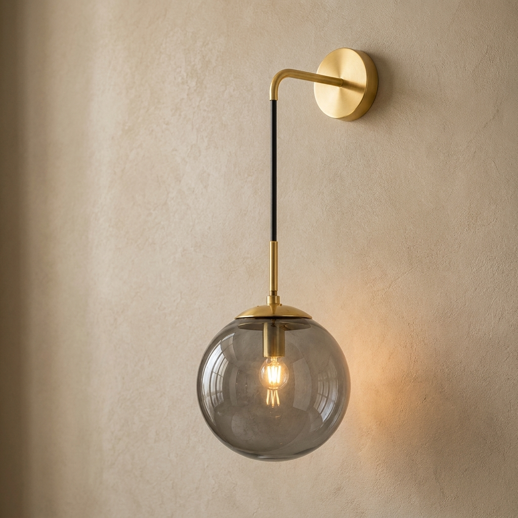 The Lantern | Amber Glass Sconce