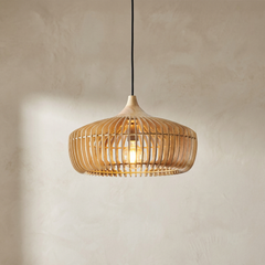 The Ridge | Ribbed Wood Pendant