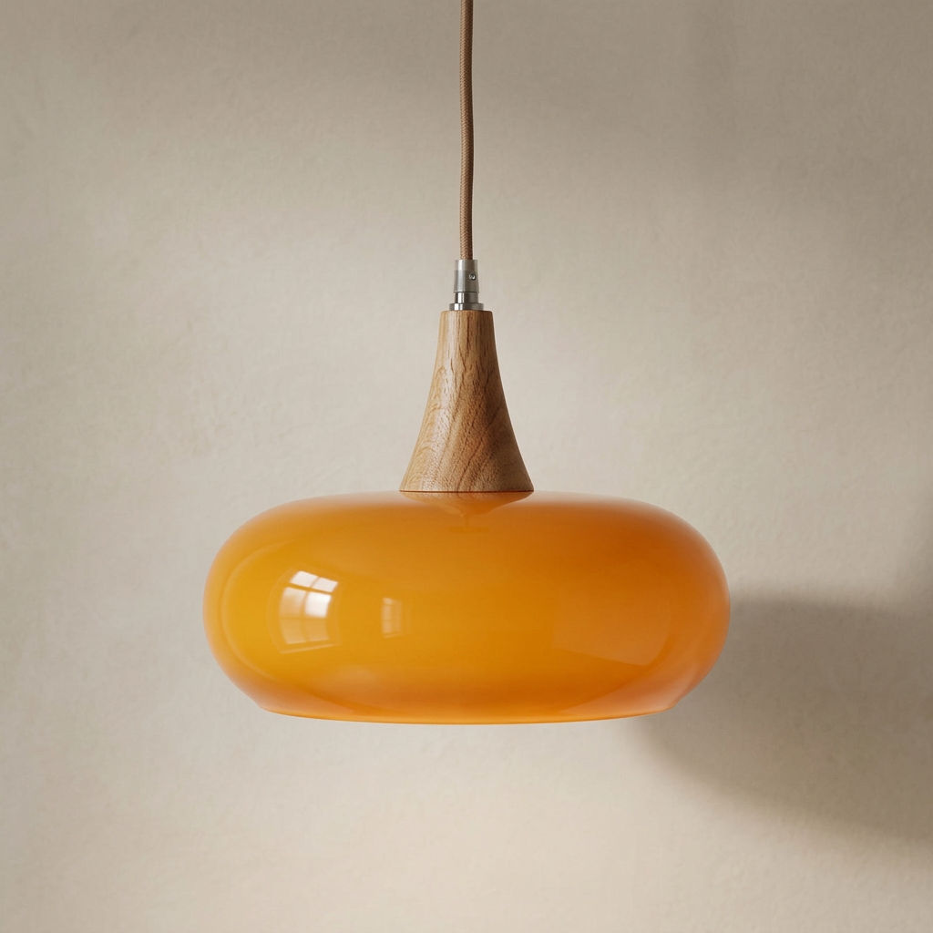The Grove | Wood & Glass Pendant