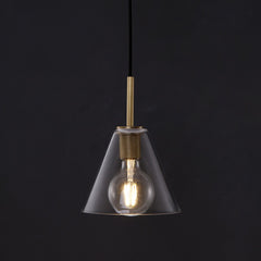 Funnel Pendant Brass
