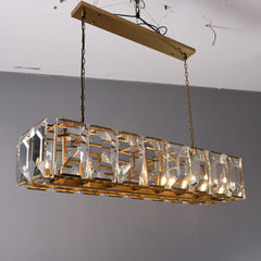 Harris Crystal Rectangular Chandelier 55"