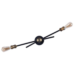 Modern House 2/3 Lights Black Linear Wall Sconce Light