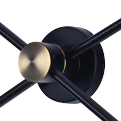 Modern House 2/3 Lights Black Linear Wall Sconce Light