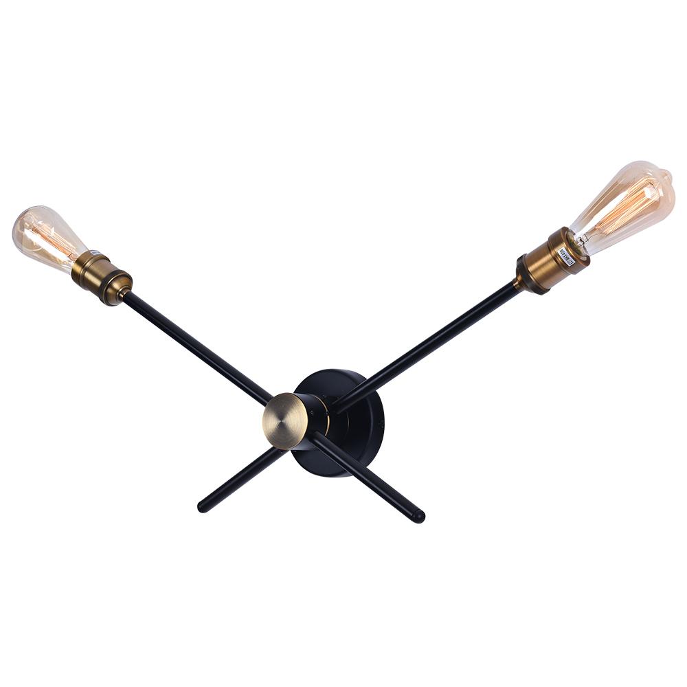 Modern House 2/3 Lights Black Linear Wall Sconce Light