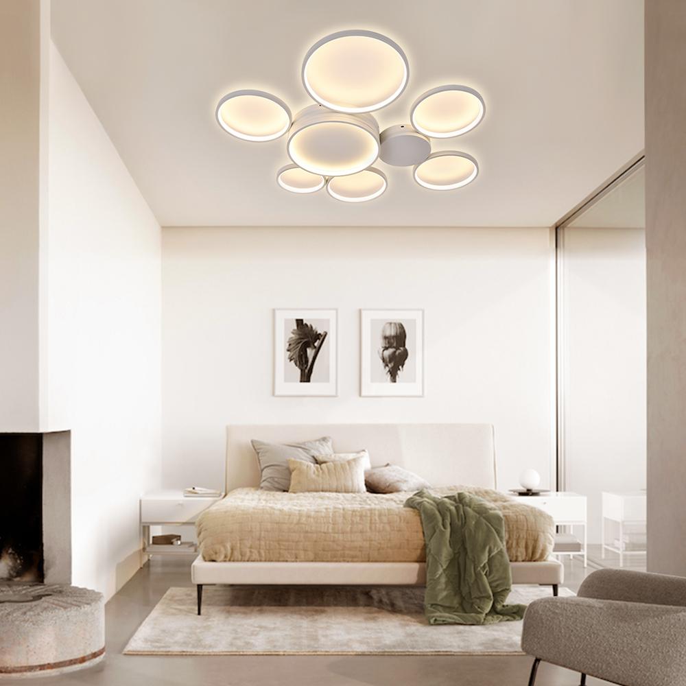Modern LED 3/4/5/7 Rings Ceiling Light Flush Mount