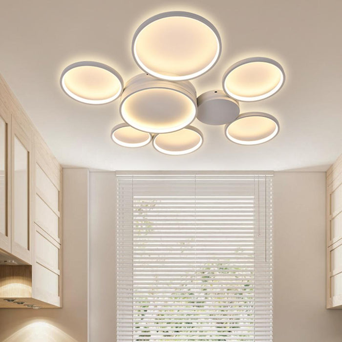 Modern LED 3/4/5/7 Rings Ceiling Light Flush Mount