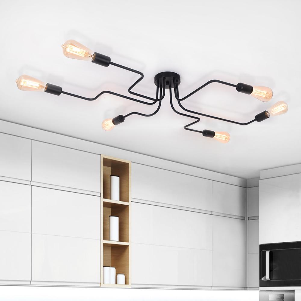 Sputnik Linear Semi Flush Mount
