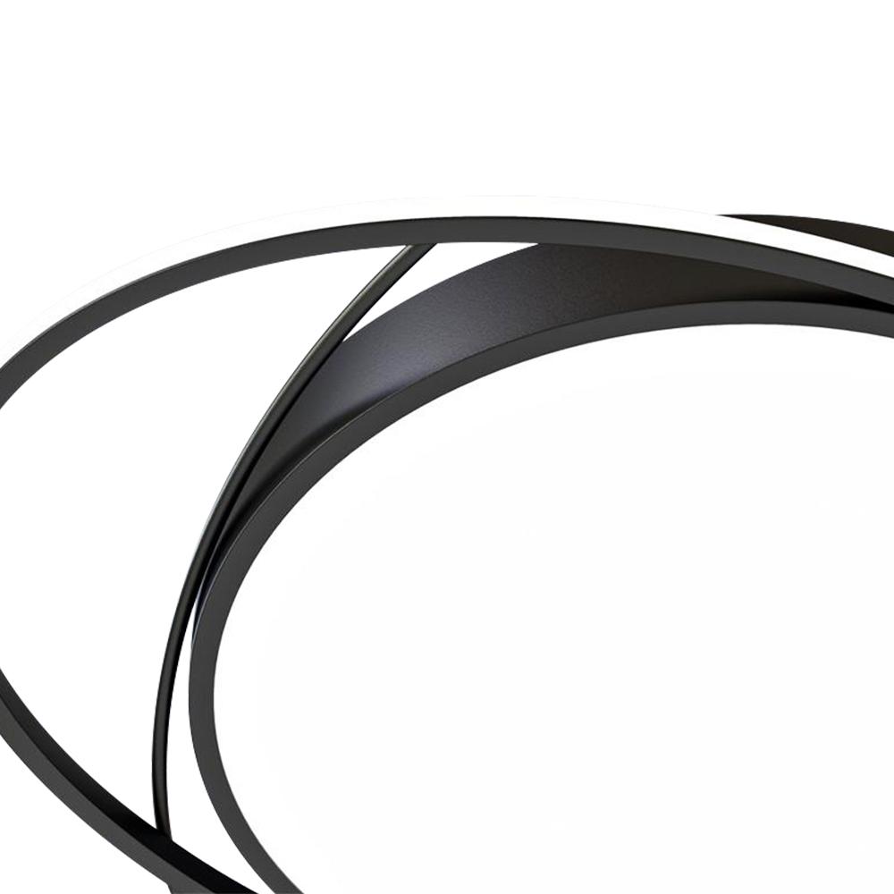 Curvaceous Dimmable LED Flush Mount Ceiling Light
