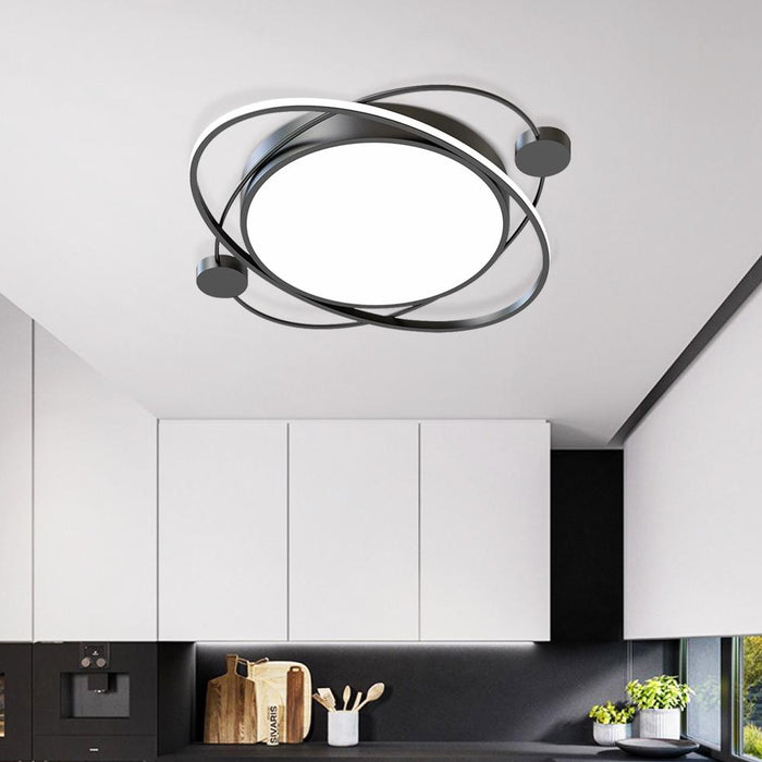 Curvaceous Dimmable LED Flush Mount Ceiling Light