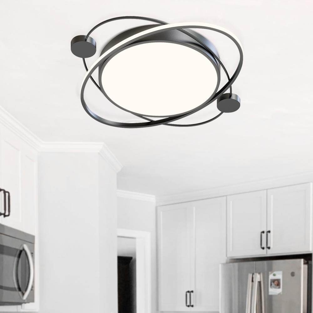 Curvaceous Dimmable LED Flush Mount Ceiling Light