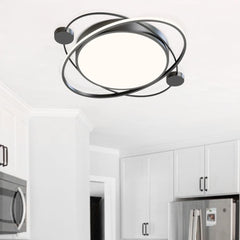 Curvaceous Dimmable LED Flush Mount Ceiling Light