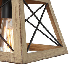 Farmhouse Rustic 1-Light Single Mini Pendant Light