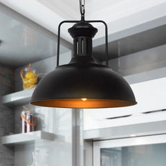 Industrial Single Dome Pendant Light