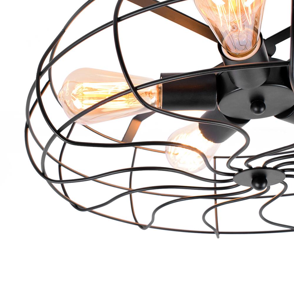 Industrial Vintage Semi Flush Mount Ceiling Light