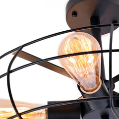 Industrial Vintage Semi Flush Mount Ceiling Light