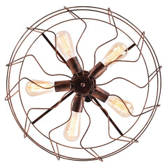 Industrial Vintage Semi Flush Mount Ceiling Light