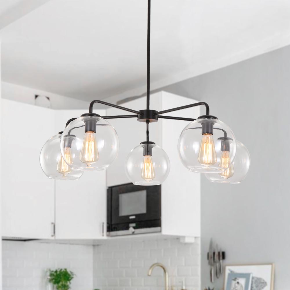 Mid-Century Modern Classic Blown Glass Bubble Chandelier