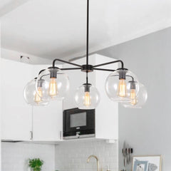 Mid-Century Modern Classic Blown Glass Bubble Chandelier