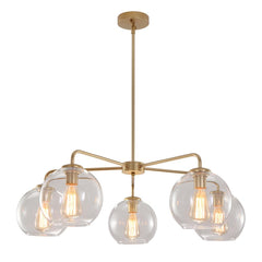 Mid-Century Modern Classic Blown Glass Bubble Chandelier