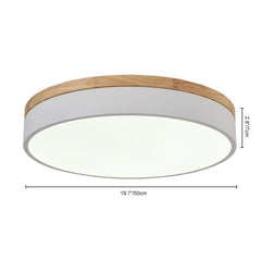 Modern LED Flush Mount Drum Light