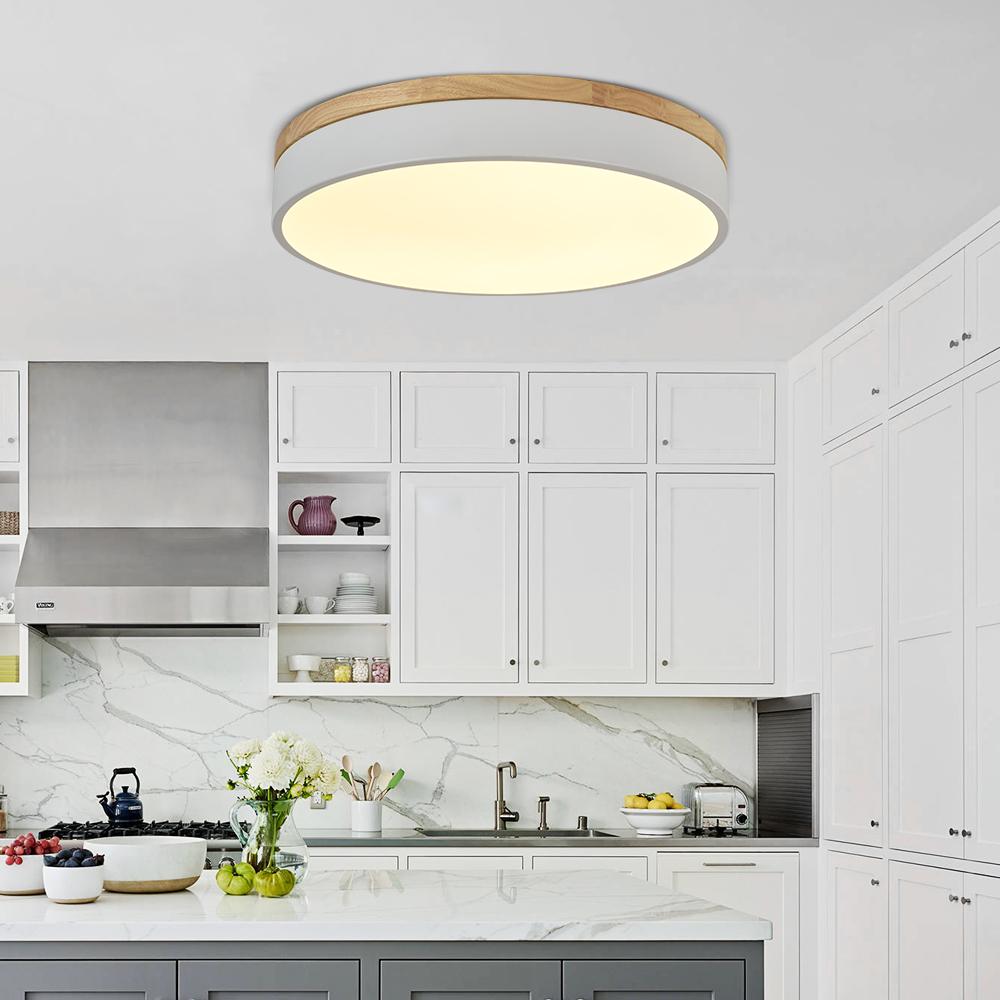 Modern LED Flush Mount Drum Light