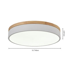 Modern LED Flush Mount Drum Light