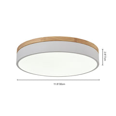 Modern LED Flush Mount Drum Light