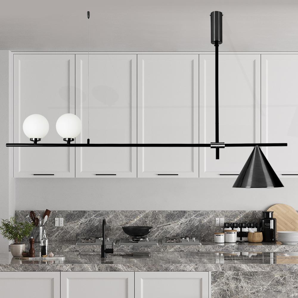 Modern 3-Light Chandelier for Kitchen Island